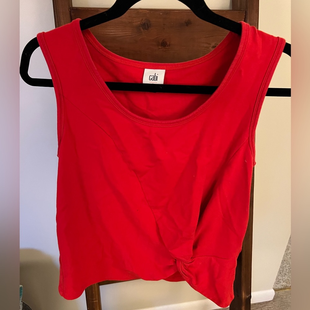 CAbi sleeveless red top